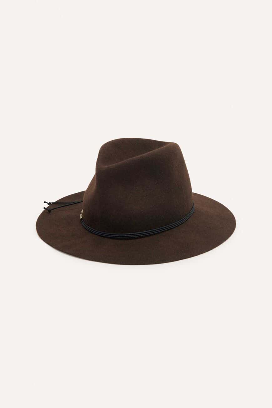 chocolate brown hat